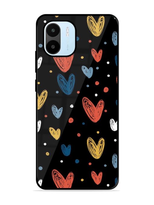 Happy Valentines Day Glossy Metal TPU Phone Cover for Xiaomi Redmi A1 (2022) Zapvi