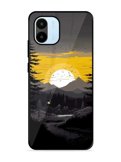 Sunset Vector Glossy Metal Phone Cover for Xiaomi Redmi A1 (2022)