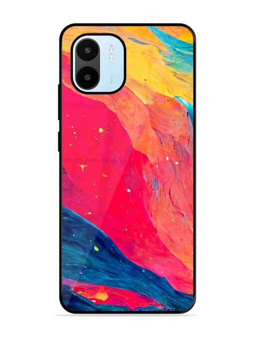 Starry Night Glossy Metal Phone Cover for Xiaomi Redmi A1 (2022)