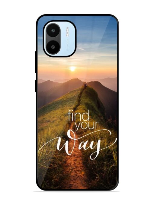 Find Your Way Glossy Metal Phone Cover for Xiaomi Redmi A1 (2022)