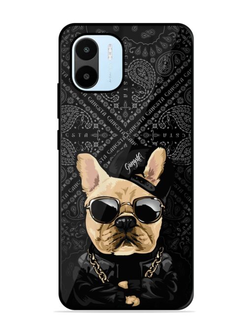 Gangsta Cool Sunmetales Dog Glossy Metal Phone Cover for Xiaomi Redmi A1 (2022)