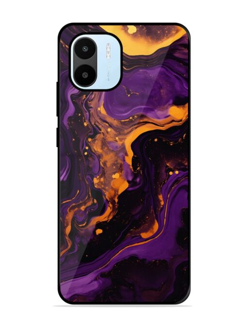 Painting Of A Purple Glossy Metal Phone Cover for Xiaomi Redmi A1 (2022)