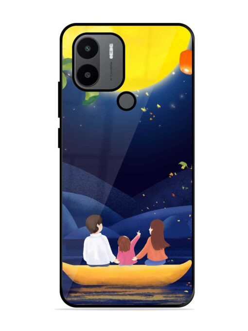 Happy Family And Beautiful View Glossy Metal Phone Cover for Xiaomi Redmi A1 Plus Zapvi