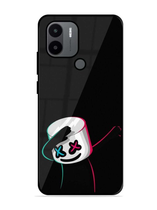 Black Marshmallow Glossy Metal Phone Cover for Xiaomi Redmi A1 Plus