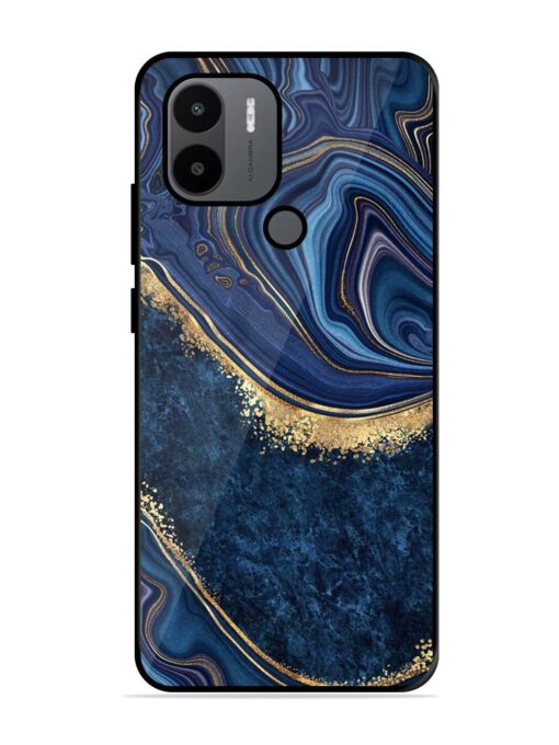 Abstract Background Blue Glossy Metal TPU Phone Cover for Xiaomi Redmi A1 Plus Zapvi