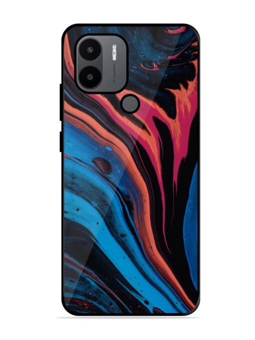 Liquefied Art Glossy Metal TPU Phone Cover for Xiaomi Redmi A1 Plus Zapvi