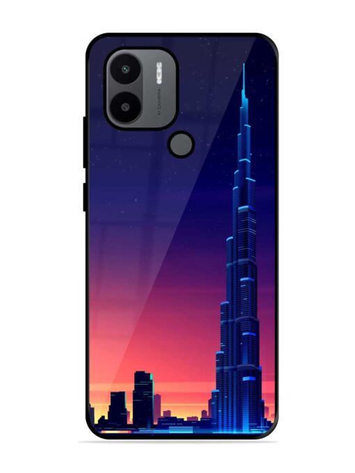 Burj Khalifa Abstract Glossy Metal Phone Cover for Xiaomi Redmi A1 Plus