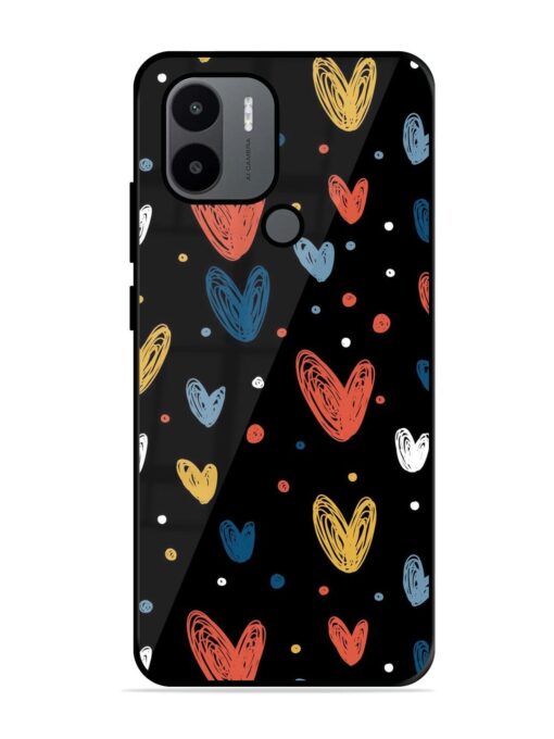 Happy Valentines Day Glossy Metal TPU Phone Cover for Xiaomi Redmi A1 Plus