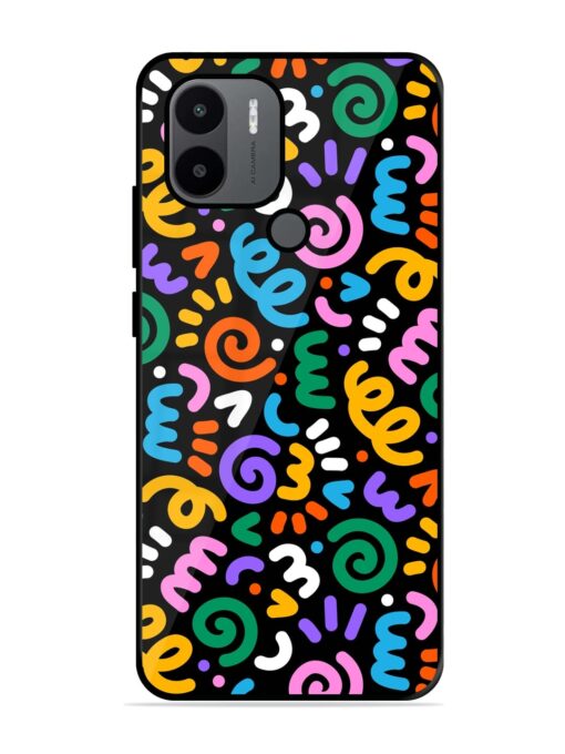 Colorful Seamless Vector Glossy Metal Phone Cover for Xiaomi Redmi A1 Plus