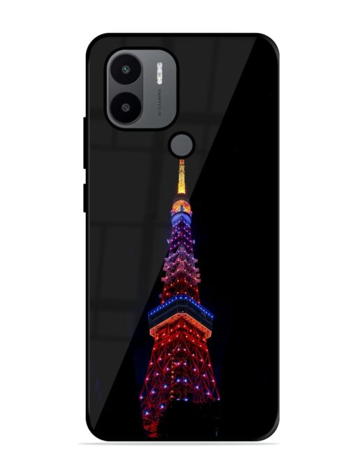 Eiffel Tower Night View Glossy Metal Phone Cover for Xiaomi Redmi A1 Plus