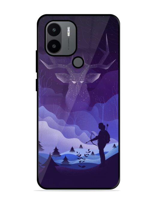 Deer Forest River Glossy Metal Phone Cover for Xiaomi Redmi A1 Plus