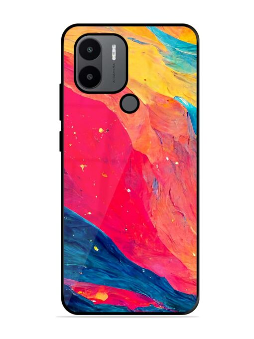 Starry Night Glossy Metal Phone Cover for Xiaomi Redmi A1 Plus Zapvi