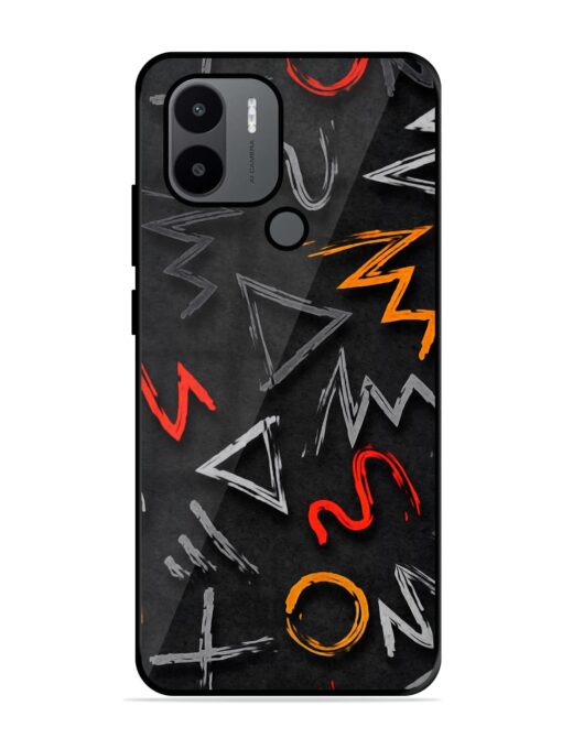 Grungy Graffiti Glossy Metal Phone Cover for Xiaomi Redmi A1 Plus