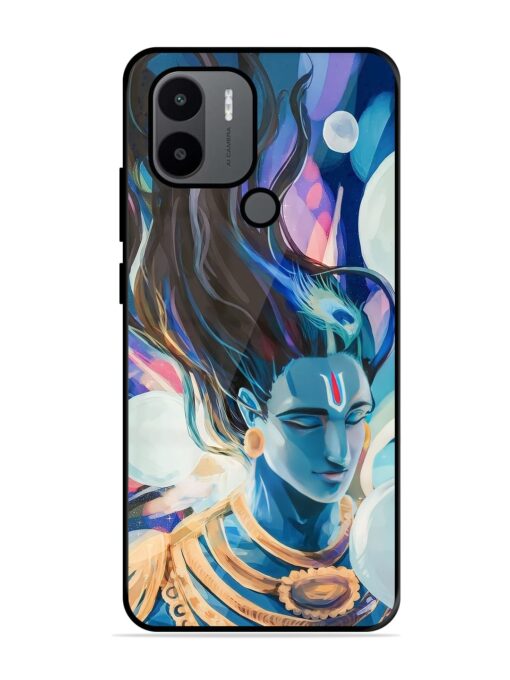 Bhagwan Sri Krishna Glossy Metal Phone Cover for Xiaomi Redmi A1 Plus Zapvi