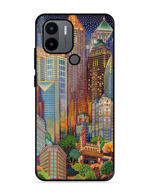 Cityscapes Art Glossy Metal Phone Cover for Xiaomi Redmi A1 Plus