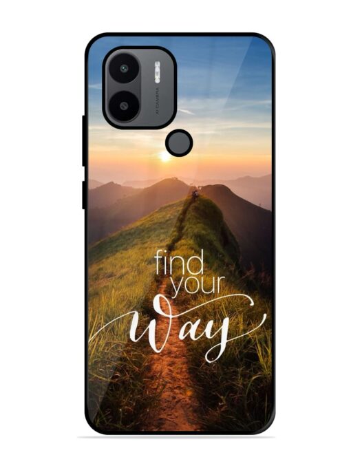 Find Your Way Glossy Metal Phone Cover for Xiaomi Redmi A1 Plus