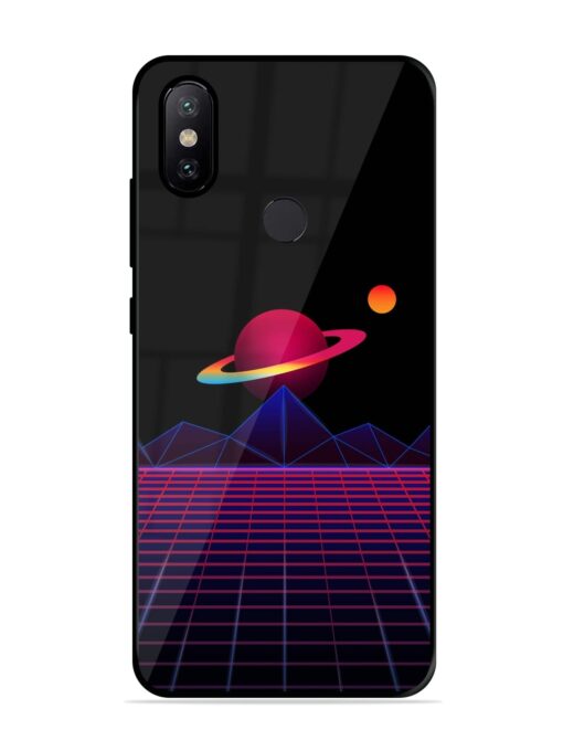 Wave Aesthetic Glossy Metal Phone Cover for Xiaomi Redmi A2