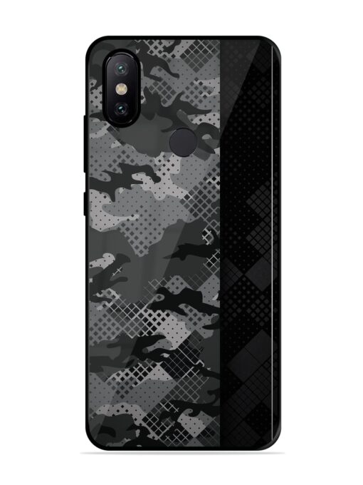 Dark Camouflage Glossy Metal Phone Cover for Xiaomi Redmi A2 Zapvi