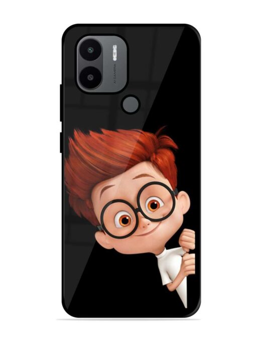 Smart Boy Cartoon Glossy Metal Phone Cover for Xiaomi Redmi A2 Plus Zapvi