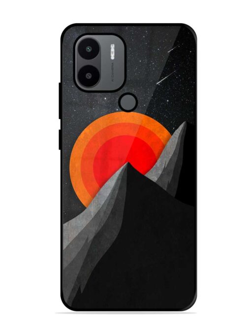 Black Mountain Glossy Metal Phone Cover for Xiaomi Redmi A2 Plus Zapvi