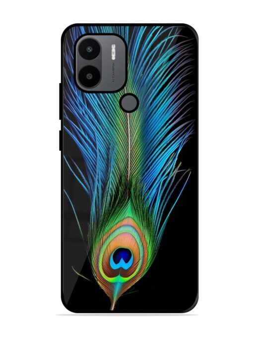 Peacock Feather Glossy Metal TPU Phone Cover for Xiaomi Redmi A2 Plus Zapvi