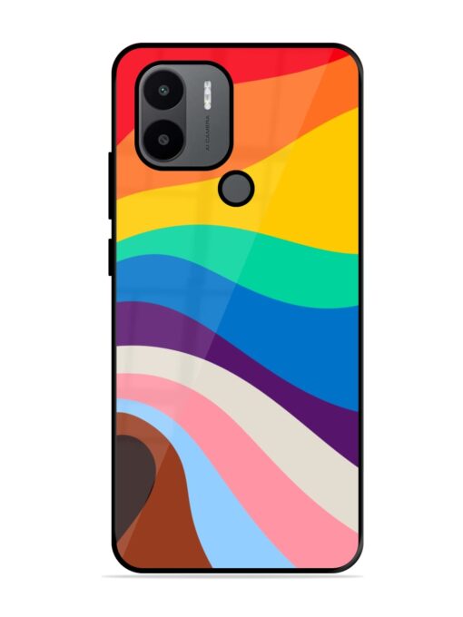 Minimal Pride Art Glossy Metal Phone Cover for Xiaomi Redmi A2 Plus