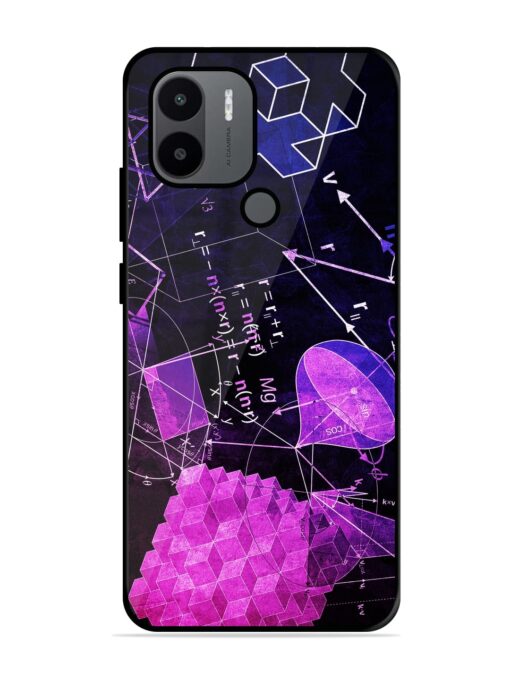 Math Physics Formula Art Glossy Metal Phone Cover for Xiaomi Redmi A2 Plus Zapvi