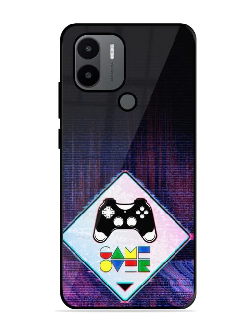 Game Over Glossy Metal Phone Cover for Xiaomi Redmi A2 Plus Zapvi