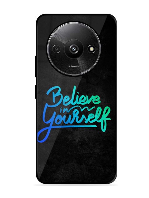 Believe In Yourself Glossy Metal Phone Cover for Xiaomi Redmi A3 (2024)