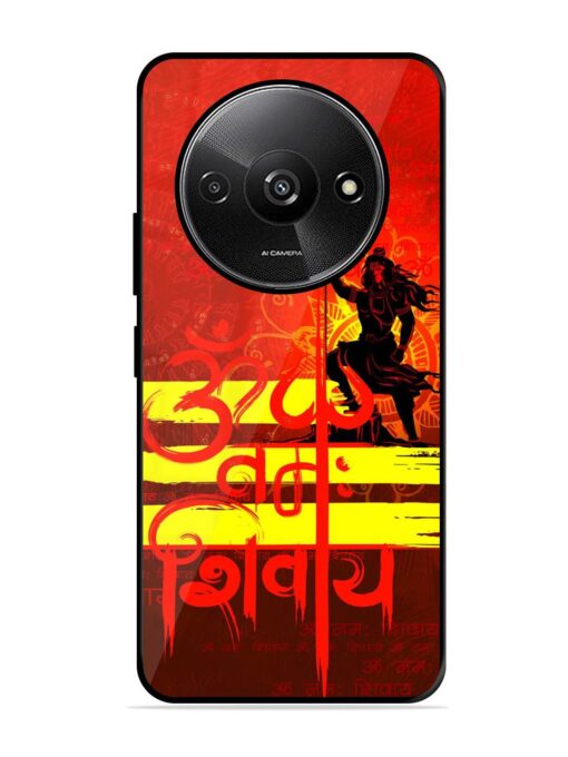 Illustration Lord Shiva Glossy Metal TPU Phone Cover for Xiaomi Redmi A3 (2024)