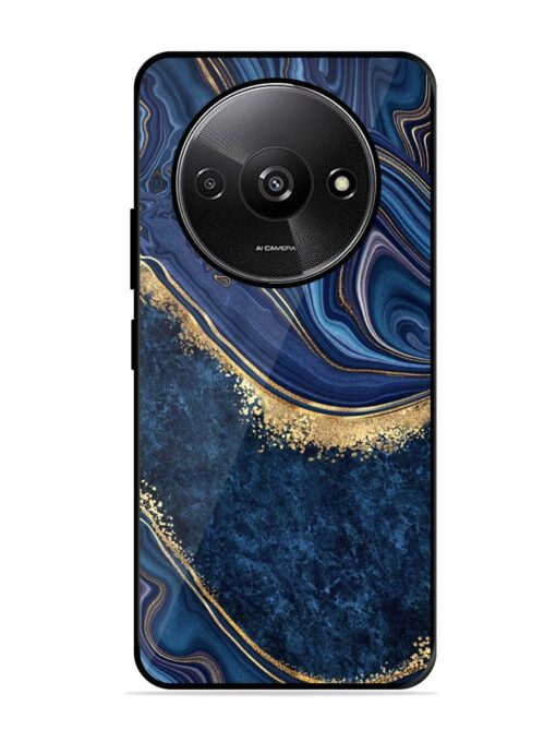 Abstract Background Blue Glossy Metal TPU Phone Cover for Xiaomi Redmi A3 (2024) Zapvi