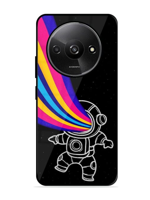 Astronaut Glossy Metal TPU Phone Cover for Xiaomi Redmi A3 (2024)