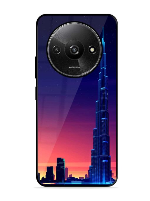 Burj Khalifa Abstract Glossy Metal Phone Cover for Xiaomi Redmi A3 (2024)