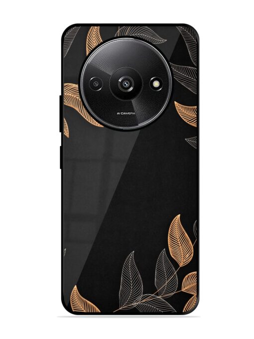 Foliage Art Glossy Metal Phone Cover for Xiaomi Redmi A3 (2024)