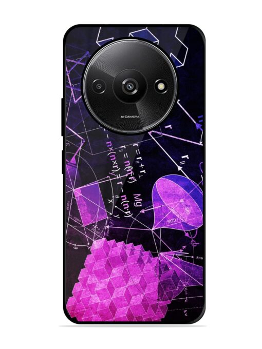 Math Physics Formula Art Glossy Metal Phone Cover for Xiaomi Redmi A3 (2024)