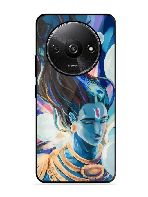 Bhagwan Sri Krishna Glossy Metal Phone Cover for Xiaomi Redmi A3 (2024)