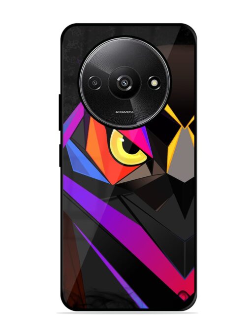 Wpap Owl Glossy Metal Phone Cover for Xiaomi Redmi A3 (2024)