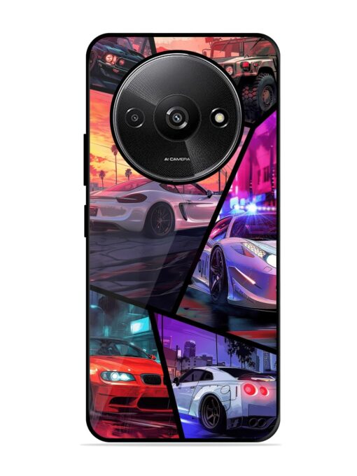 Ride In Pixels Glossy Metal Phone Cover for Xiaomi Redmi A3 (2024) Zapvi