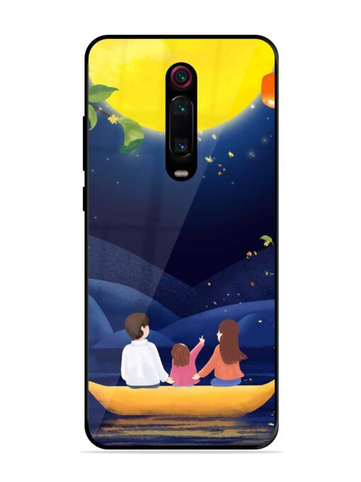 Happy Family And Beautiful View Glossy Metal Phone Cover for Xiaomi Redmi K20