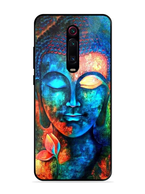 Buddha Painting Glossy Metal Phone Cover for Xiaomi Redmi K20