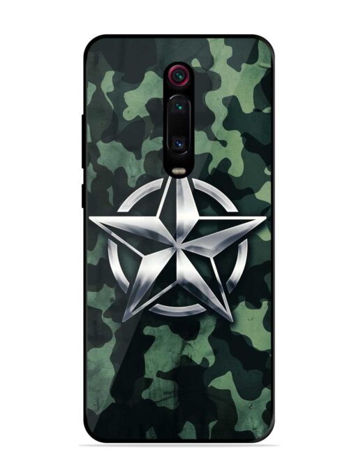 Indian Army Star Design Glossy Metal Phone Cover for Xiaomi Redmi K20