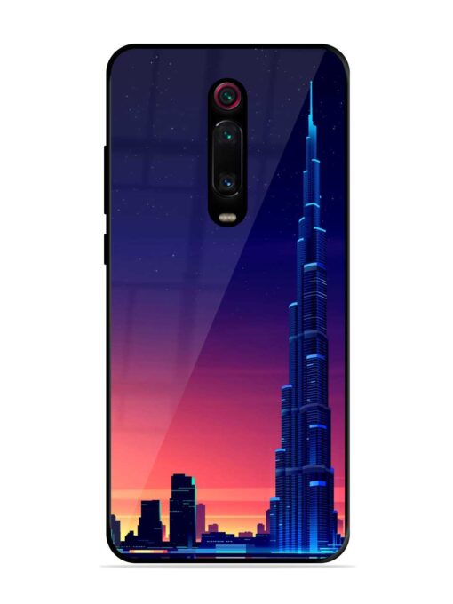 Burj Khalifa Abstract Glossy Metal Phone Cover for Xiaomi Redmi K20