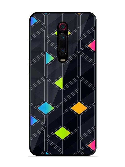 Abstract Mosaic Seamless Glossy Metal Phone Cover for Xiaomi Redmi K20