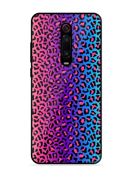 Colorful Leopard Seamless Glossy Metal Phone Cover for Xiaomi Redmi K20