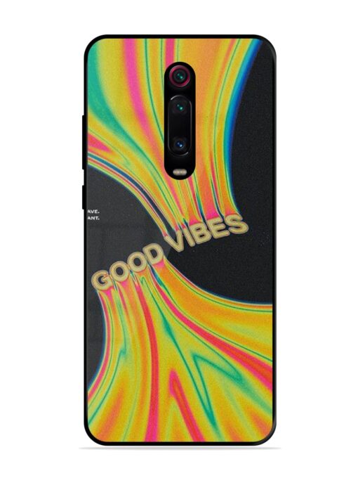 Good Vibes Glossy Metal Phone Cover for Xiaomi Redmi K20