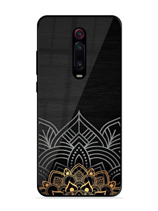 Decorative Golden Pattern Glossy Metal Phone Cover for Xiaomi Redmi K20