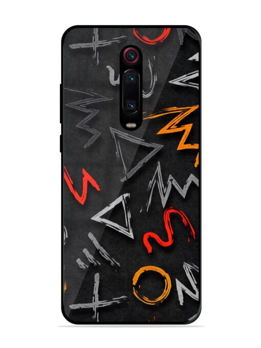 Grungy Graffiti Glossy Metal Phone Cover for Xiaomi Redmi K20