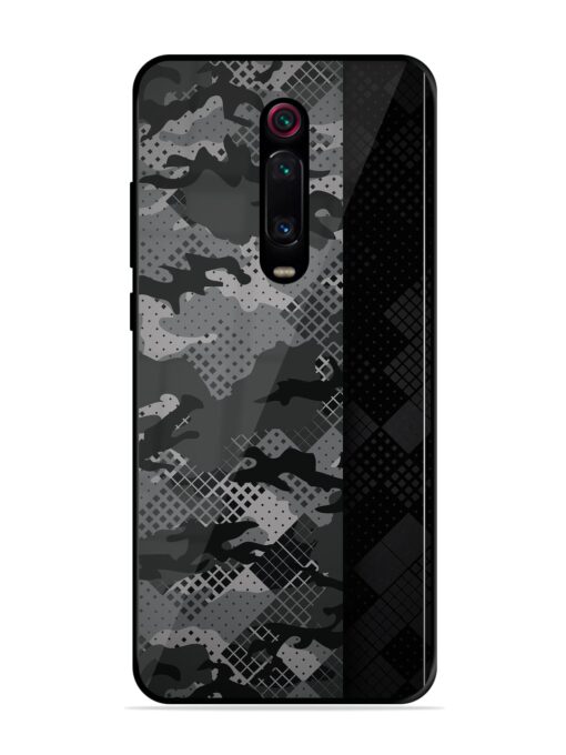 Dark Camouflage Glossy Metal Phone Cover for Xiaomi Redmi K20