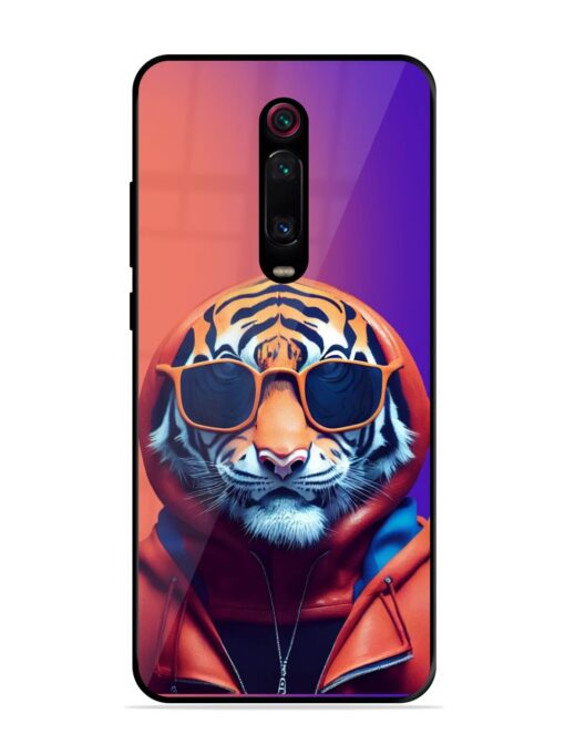 Tiger Animation Glossy Metal Phone Cover for Xiaomi Redmi K20