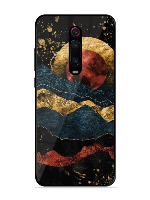 Gold Painting View Glossy Metal Phone Cover for Xiaomi Redmi K20